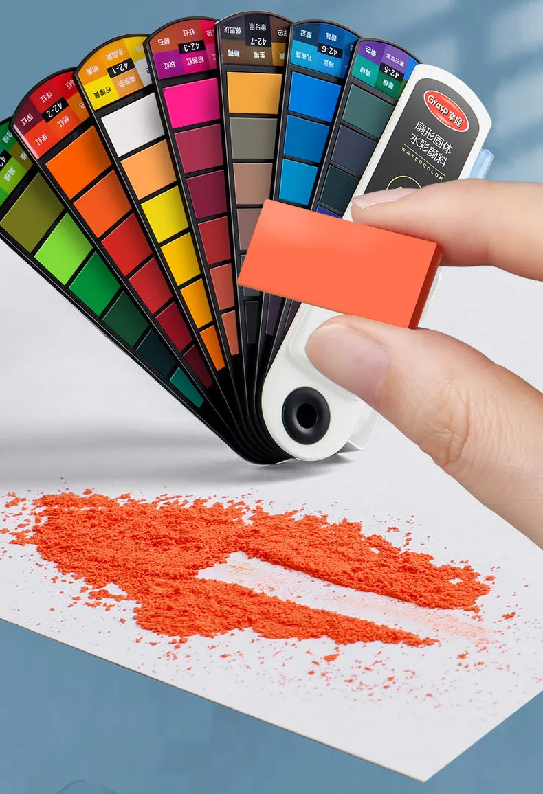 Palette Aquarelle – 42 Couleurs & Pinceaux pour Peinture en Plein Air